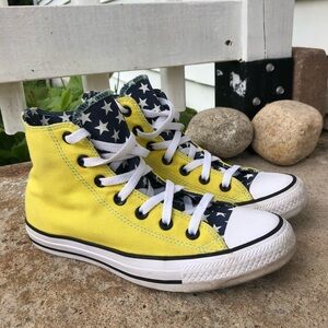 converse chuck taylor all star yellow high tops